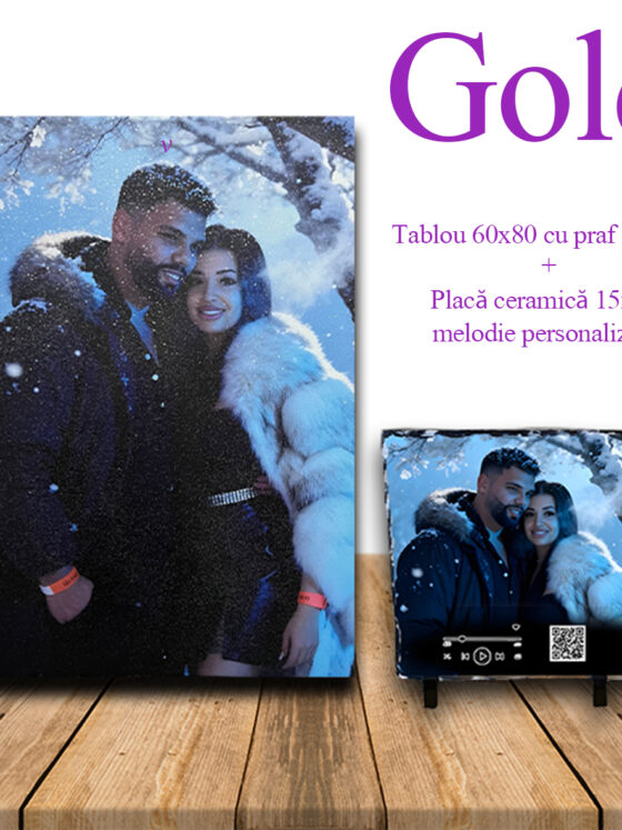 tablou personalizat si placa ceramica cu o poza cu un cuplu