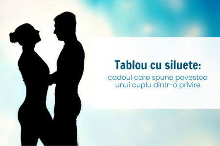 tablou siluete personalizat pentru cuplu