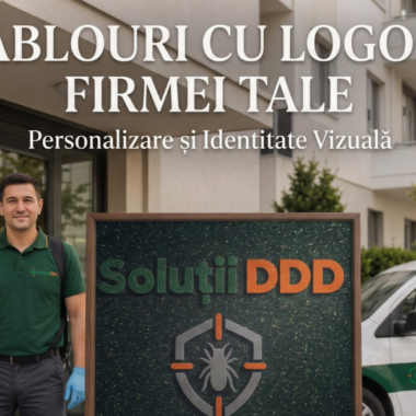 Tablou logo personalizat pentru sediul firmei tale