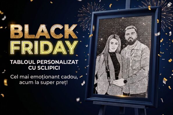 black friday la tablouri cu sclipici